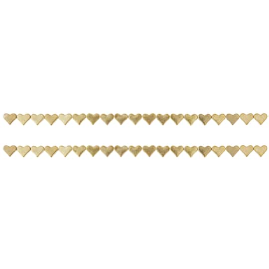 12 Pack: Gold Metal Heart Beads, 6mm by Bead Landing™
